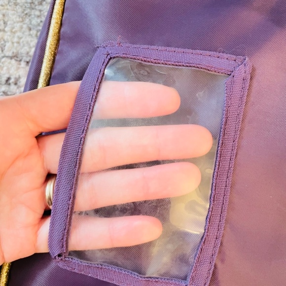 Unicorn 🦄 magical sparkle insulated lunch bag lunchbox deep purple pink gold - Picture 6 of 8